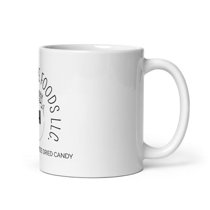 White glossy mug