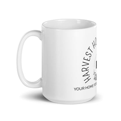 White glossy mug